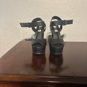 Steve Madden Black Platform Heels